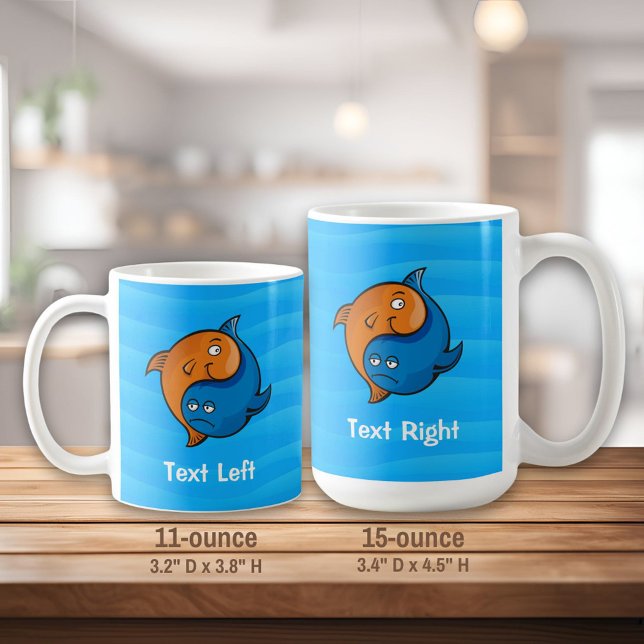 Taza De Café Personalizado Yin Yang Fish (Subido por el creador)