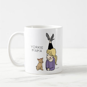 Taza De Café Personalizado Yorkie Mama Coffee Mug