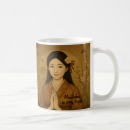 Taza De Café Personalizado Zen Arte de meditación Mindness Yoga