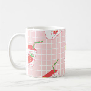 Taza De Café Personalizados de fresa de leche: Patrones jugueto