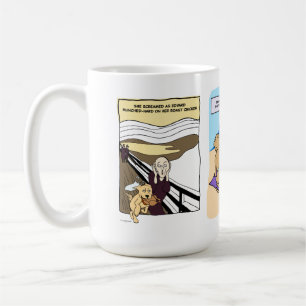 Taza De Café Personalizados de perros divertidos y coloridos Co
