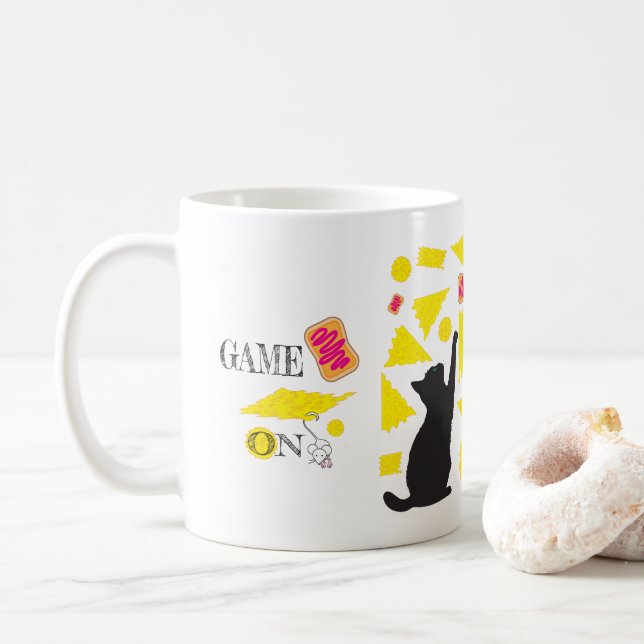 Taza De Café personalizados divertidos de café o té (Con donut)