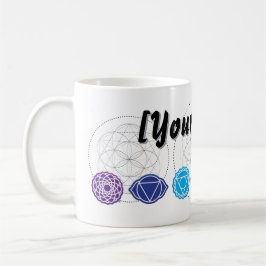Taza De Café Personalizar 7 Chakras yoga sagrado círculo mug