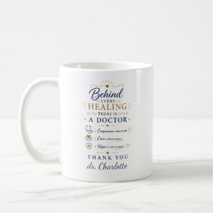 Taza De Café Personalizar agradecimiento al médico gracias médi