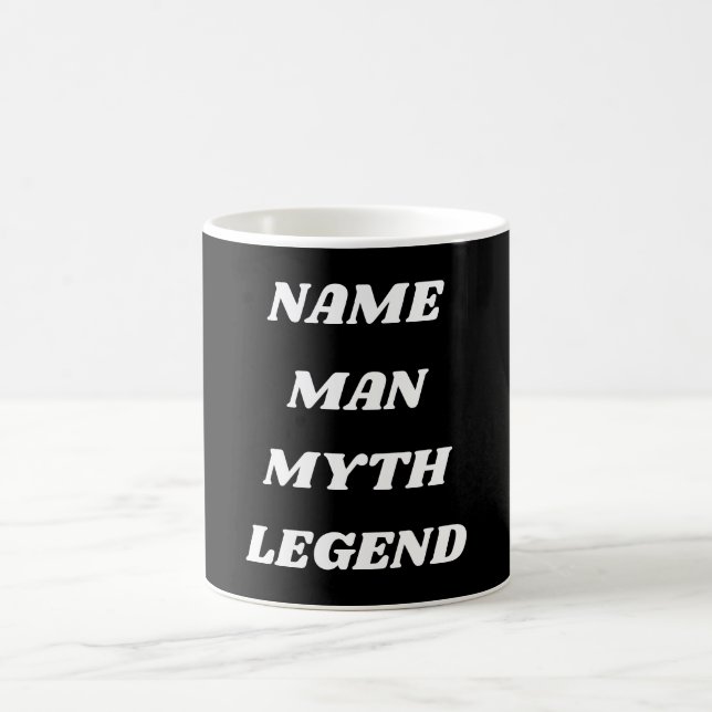 Taza De Café Personalizar al hombre, mito, leyenda (Centro)