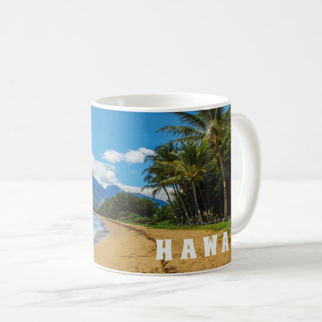 Taza De Café Personalizar Aloha Hawaii Tropical (Anverso derecho)