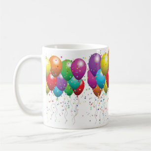TAZA DE CAFÉ PERSONALIZAR BALLOON MUGS DEL CUMPLEAÑOS