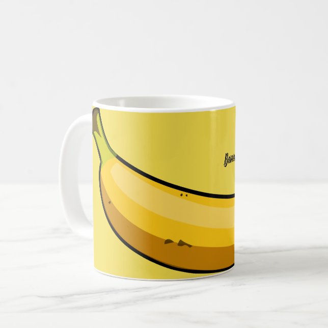 Taza De Café Personalizar Banana (Anverso izquierdo)