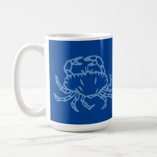 Taza De Café Personalizar Blue Crab Coffee Mug (Izquierda)