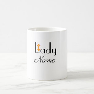 Taza De Café Personalizar con nombre LADY Regalo