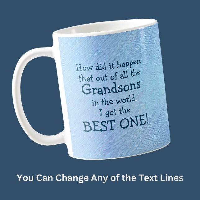 Taza De Café Personalizar CUALQUIER texto - Regalo para nieto (Subido por el creador)