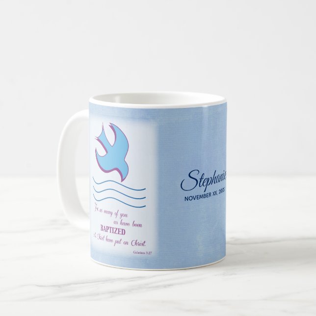 Taza De Café Personalizar, el bautismo de adultos se palpa en a (Anverso izquierdo)