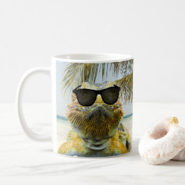 Taza De Café Personalizar el divertido de la playa de verano