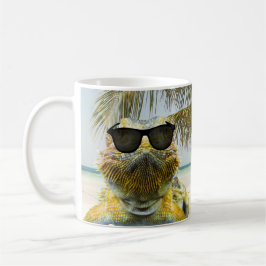 Taza De Café Personalizar el divertido de la playa de verano