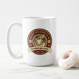 Taza De Café Personalizar Fachada Rústica de Cafetería Genérica