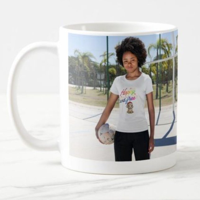 Taza De Café personalizar feliz navidad feliz y perro libre (Subido por el creador)