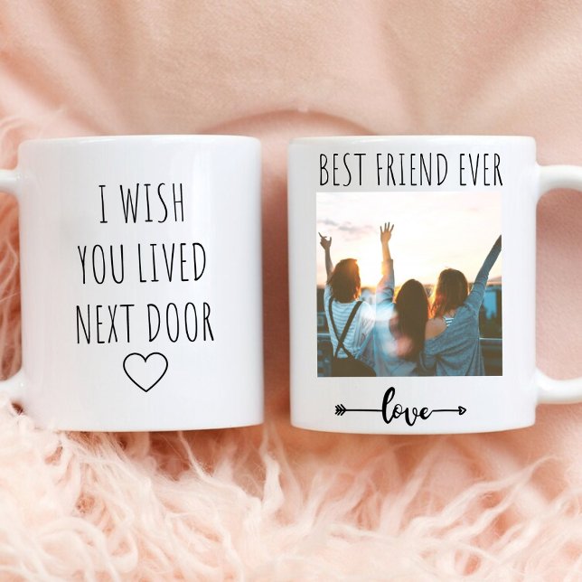 Taza De Café Personalizar Foto Deseo que vivas al lado (Subido por el creador)