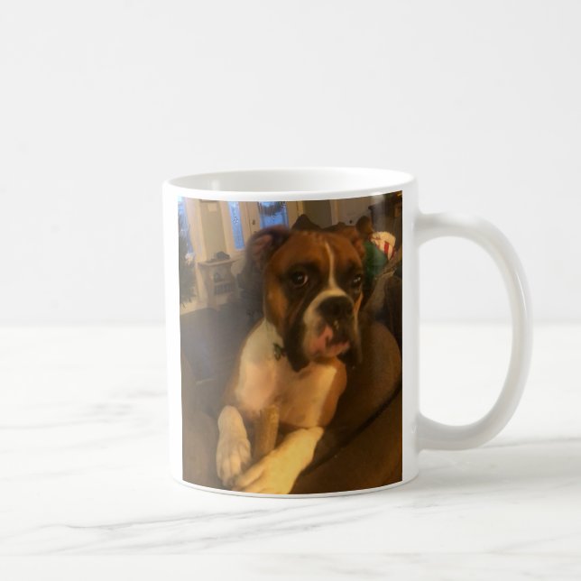 Taza De Café Personalizar foto Mascota (Derecha)