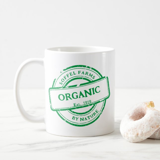 Taza De Café Personalizar Genérico Granja Veggies Eggs Promo (Con donut)