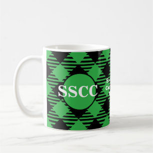 Taza De Café Personalizar Green Plaid Country Club Mug