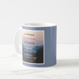 Taza De Café Personalizar la Ordenanza de 55 años Felicitacione