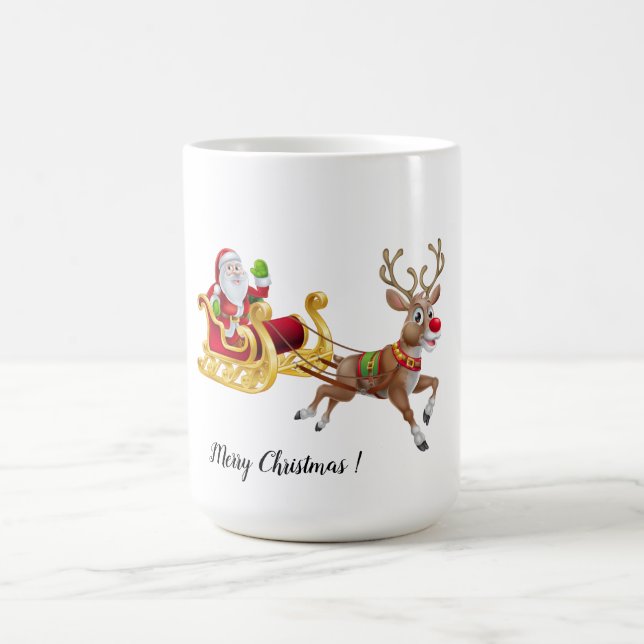 Taza De Café Personalizar Navidades de café de dos tonos (Centro)