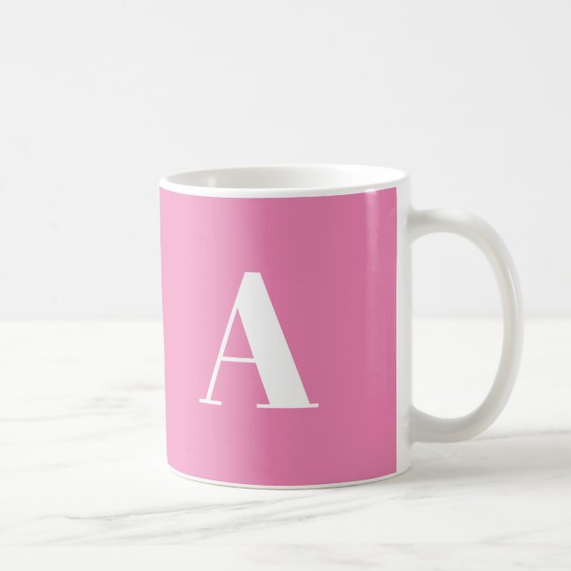 Taza De Café Personalizar, personalizar letra inicial de alfabe (Derecha)