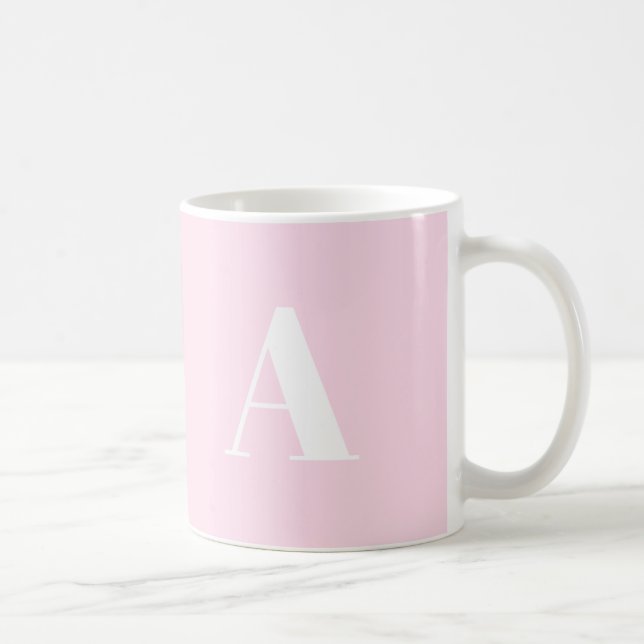 Taza De Café Personalizar, personalizar letra inicial de alfabe (Derecha)