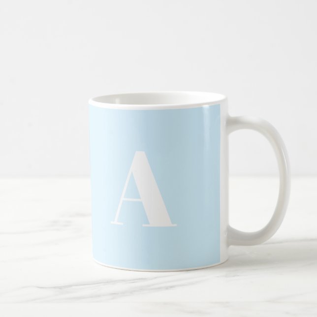 Taza De Café Personalizar, personalizar letra inicial de alfabe (Derecha)