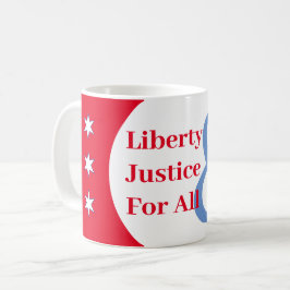 Taza De Café Personalizar Red White Blue Liberty Coffee Mug