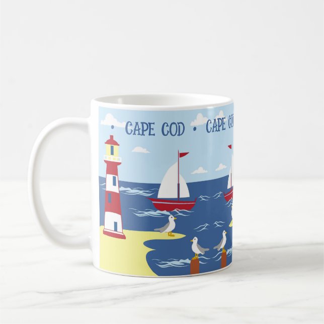 Taza De Café Personalizar Summer Vacation Souvenir Coffee Mug (Izquierda)