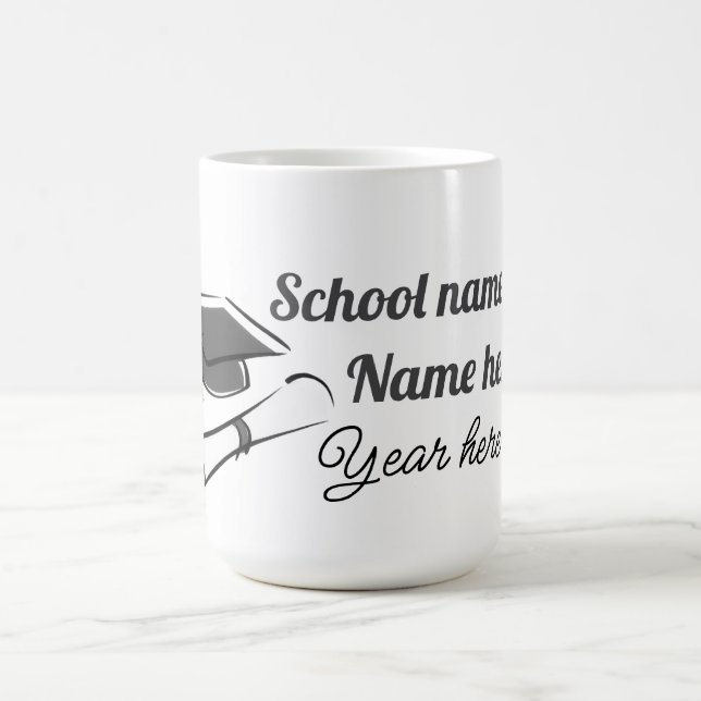 Taza De Café Personalize Graduation Balloon (Centro)
