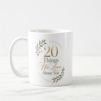 Taza De Café Personalized 20 Things We Love About You Gift