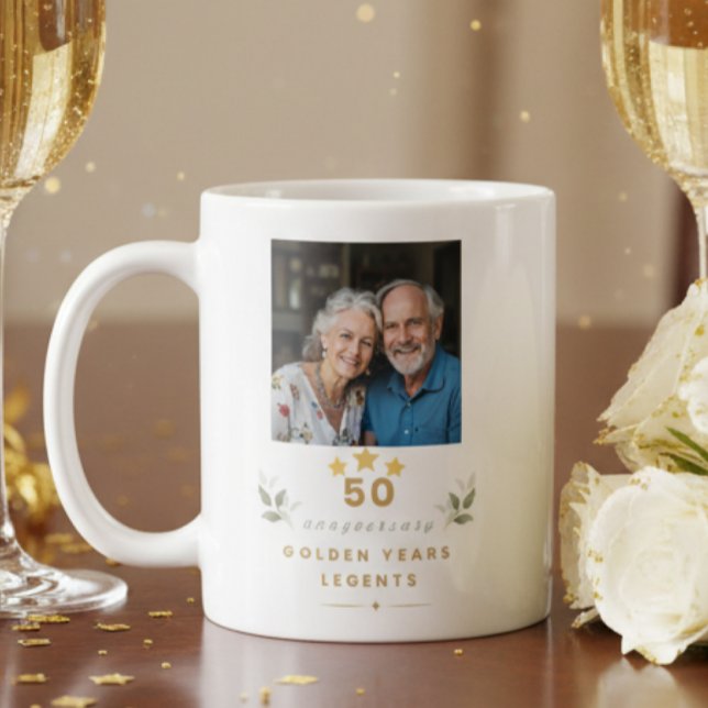 Taza De Café Personalized 50th Wedding Anniversary Mug (Subido por el creador)