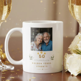 Taza De Café Personalized 50th Wedding Anniversary Mug