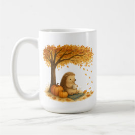 Taza De Café Personalized Autumn Hedgehog Under Tree Coffee Mug