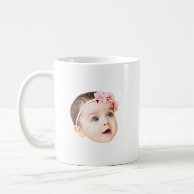 Taza De Café Personalized Baby Photo Mug Custom Father's Day  (Izquierda)