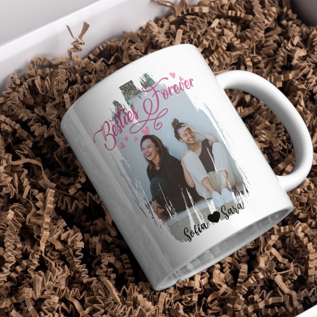 Taza De Café Personalized Best Friend Mug with Photo | BFF Gift (Personalized Best Friend Mug with Photo | BFF Gift
)