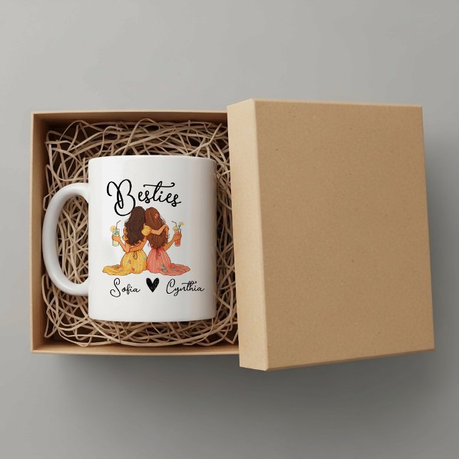 Taza De Café Personalized besties mug (Subido por el creador)