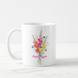 Taza De Café Personalized Birth Flower Gladiolus Custom