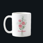 Taza De Café Personalized Birth Flower Pink Rose Custom<br><div class="desc">Celebrate a special connection with our Watercolor Birth Flower Personalized Mug. Featuring a floral illustration that represents the unique beauty of their birth month, this mug blends artistic flair with everyday functionality. The soft, ethereal watercolor textures pop against the crisp ceramic, creating a piece that feels more like a work...</div>
