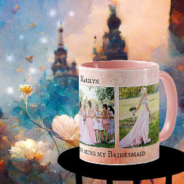 Taza De Café Personalized Bridesmaid Thank You Photo Mug