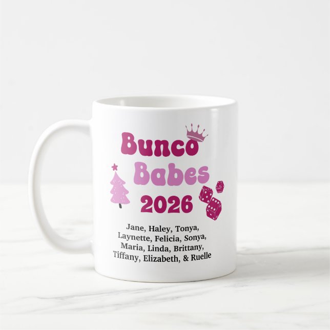 Taza De Café Personalized Bunco Babe  (Izquierda)