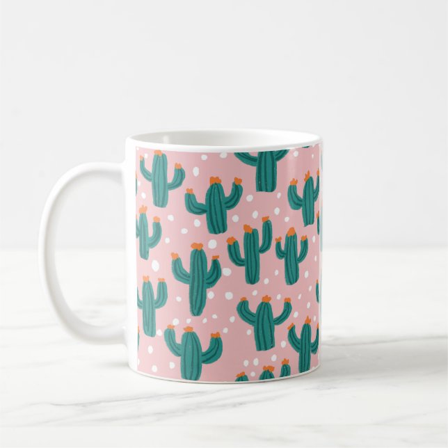 Taza De Café Personalized Cacti Coffee Mug (Izquierda)