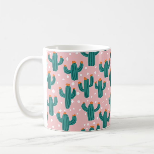 Taza De Café Personalized Cacti Coffee Mug (Izquierda)