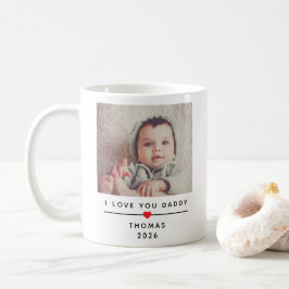 Taza De Café Personalized Child Photo Mug for Dad with Name