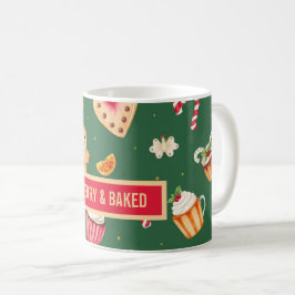 Taza De Café Personalized Christmas Baking Pattern