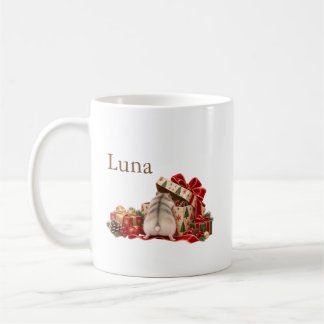 Taza De Café Personalized Christmas Hamster Exploring Gifts Mug
