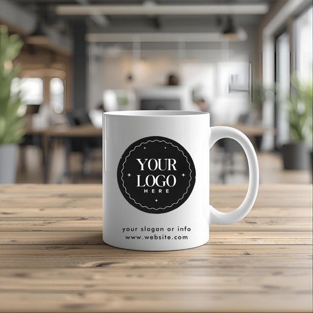 Taza De Café Personalized Company Logo  | Custom Business Gift  (Subido por el creador)