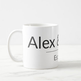 Taza De Café Personalized Couples Mug – Custom Names & Year Gif